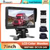 podofo Monitor per Auto Podofo 7'' 12V/24V con Display Cablato e Linee Guida, Monitor di Retromarcia con Telecamera per Auto, Camion, Bus, Furgone