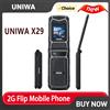 UNIWA X29 Telefono Cellulare a Conchiglia con Grandi Tasti, Cellulare 2G per Anziani, Dual SIM, Supporto MP3 MP4 FM