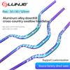 LUNJE Manubrio per Bicicletta MTB Rainbow a Forma di Rondine 720/780mm, Manubrio Orizzontale per Mountain Bike Downhill con Sollevamento 50/90/120