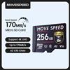 MOVESPEED B300 170MB/s TF Card A2 V30 Scheda di memoria flash ad alta velocità 256GB 128GB SDXC Mini SD Card per fotocamera DV Dash Cam Droni