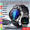 GUHUAVMI Nuovo Smartwatch 2026 ECG+PPG per Uomo, Monitoraggio Pressione Sanguigna, Acido Urico, Lipidi, Chiamate Bluetooth, Analisi Corporea, Orologio per la Salute
