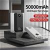 cohana Power Bank portatile da 50000 mAh, caricabatterie portatile con ricarica super veloce da 66 W, ricarica simultanea di 3 dispositivi, torcia a LED integrata, batteria ad alta capacità compatibile con