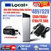 Aleaivy Batteria al litio di ricambio per Engwe EP-2 Pro, Engine Pro (versione aggiornata) e MATE X 48V 13Ah/16Ah/17.5Ah - Compatibile con DCH-009, BMS integrato