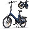 ENGWE O20 Boost Bici Elettrica Pieghevole Compatta 48V 15Ah 720Wh Batteria LG Autonomia Fino a 141km Motore con Sensore di Coppia da 75Nm Sospensioni Idrauliche e Freni Shimano 8 Velocità Step-through