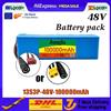 Nuova Batteria Originale agli Ioni di Litio 48V 100Ah 1000W 13S3P 100000mAh 54.6V per Scooter Elettrico con BMS + Caricabatterie
