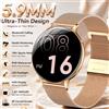 ChiBear Smartwatch Ultra-Sottile da Donna 2026 con Display AMOLED HD, Tracciamento GPS, Display Sempre Attivo, Torcia LED, Chiamate Bluetooth, Impermeabile