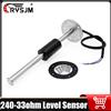 RYSJM Sensore di livello acqua/carburante in acciaio inossidabile 240-33 ohm, unità di trasmissione carburante per indicatore di livello serbatoio auto con galleggiante in NBR