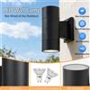 CHENBEN Lampada da parete impermeabile per esterni GU10 con lampadina sostituibile, luce da parete 85-265V IP65 per portico, giardino, cortile, ingresso, decorazione per la casa