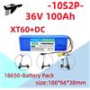 Batteria per Monopattino Elettrico 10S2P 36V 100000mAh, Batteria al Litio per Monopattino Elettrico 500W, Batteria 36v 10s2p