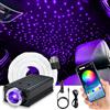 VASTFIRE Striscia luce stellare LED auto fibra ottica DC 12V 200-500 fibre, modalità musica, telecomando e controller Bluetooth APP intelligente, effetto luce stellare RGBW