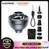 WOLFBOX MFMINI Pompa d'Aria Wireless, Compressore d'Aria per Campeggio, Gonfiatore Portatile per Materassini e Anelli da Nuoto