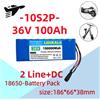 Batteria per Monopattino Elettrico 10S2P 36V 100000mAh, Batteria al Litio per Monopattino Elettrico 500W, Batteria 36v 10s2p