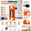 Batteria di Ricambio agli Ioni di Litio 14.4V 12800mAh per Robot Aspirapolvere, Compatibile con Xiaomi Robot Sweeper S50 S51 S55, Accessori e Parti di Ricambio