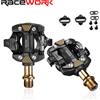 RacewoRK Pedali RACEWORK MTB con sistema di bloccaggio automatico, attacchi per mountain bike, cuscinetti, poggiapiedi, ricambi per biciclette compatibili con SHIMANO SPD