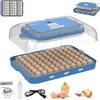 NONE Incubatrice per 70 Uova con Rotazione Automatica, Controllo Temperatura e Umidità, Incubatrice Integrata di Grande Capacità per Uova di Gallina, Anatra e Oca
