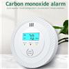 NONE Nuovo Rilevatore di Monossido di Carbonio, Allarme Gas CO, Rilevatore di Fumo ad Alta Sensibilità con Display LCD, Alimentato a Batteria per Casa e Ufficio