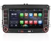 IYING Autoradio Wireless CarPlay da 7 Pollici con GPS, NAVI, AM, RDS, FM, BT 5.0 per VW Golf 5 6, Passat B6 B7, Polo 6R, Touran, Tiguan, Caddy, EOS, Jetta T5, Seat, Skoda