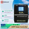 ECGSOLAX Regolatore di Carica Solare MPPT 60A con Display LCD, Doppia Porta USB, Riconoscimento Automatico 12V 24V 36V 48V, per Batterie al Piombo-Acido, Litio e LiFePO4
