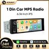 Ainavi Autoradio AINAVI 6.36 Pollici 1Din con Carplay Wireless, Android Auto, Bluetooth, Lettore Multimediale MP5, USB, AUX, TF, Type C, Schermo Touch, Radio per Auto