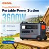 OSCAL Stazione di Alimentazione Portatile OSCAL PowerMax3600-SE 3600W 3600Wh LiFePO4 con Ricarica Rapida 2200W per Casa, Emergenze, Campeggio, Camper, Off-Grid, Cantiere