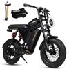 bodywel Bicicletta Elettrica da Montagna per Adulti, E-bike con Pneumatici Fat da 16 Pollici e Sospensione Completa, Batteria 48V 15Ah, Autonomia Massima 80km, 25km/h, Bicicletta Elettrica Fuoristrada