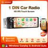 AINAVI Autoradio Universale 1 Din con Carplay Wireless e Android Auto, Schermo IPS HD da 6,36 Pollici, Lettore Multimediale MP5 con USB Type-C, BT, FM, AUX K40S