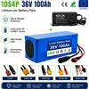 RYOBI Batteria al Litio 10S4P 36V 100Ah 18650 Ricaricabile con Connettore XT60 per Scooter Elettrico e Bicicletta Elettrica, Magazzino UE