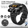 LIGE Smartwatch da Uomo con NFC, Auricolari Wireless TWS 2 in 1, Chiamate BT, Monitoraggio Frequenza Cardiaca, Fitness Tracker, Riproduzione Musicale