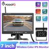 podofo Monitor IPS da 7 Pollici Podofo per Auto con Telecamera di Retromarcia Wireless Impermeabile e Sistema BSD per Camion/Autobus/Camper