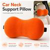 NONE Cuscino per il Collo in Memory Foam per Auto, Poggiatesta Morbido in Velluto a Coste con Cinghia Elastica per Auto e Sedia da Ufficio
