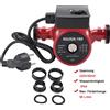 NONE Pompa di Ricircolo Silenziosa 95W RS25-6 a 3 Velocità, Pompa di Ricircolo Acqua Calda 56L/min 6m Prevalenza, Pompa Schermata in Acciaio Inox per Sistemi di Riscaldamento e Raffreddamento - 220V IP44