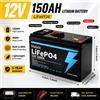 Makita Batteria al Litio LiFeP04 12V 150Ah per Ricarica Solare, Ecoscandaglio, Applicazioni Marine, Campeggio e Off-Grid con Porta USB 🧰