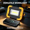 JIASHUAIXIN Lampada da lavoro ricaricabile USB, luce forte per esterni, luce di emergenza a lungo raggio, illuminazione a LED, faro super luminoso