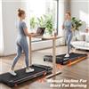 Kehot Tapis Roulant da Camminata per Casa e Ufficio, 1-6 Km/h, Tapis Roulant da Camminata Sotto Scrivania, Manuale 0-9 ° Inclinazione, Display LED, Telecomando, Macchina da Camminata Compatta e Portatile,