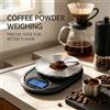 NONE Bilancia da cucina digitale ad alta precisione, capacità 3 kg, precisione 0,1 g, superficie di pesatura in acciaio inossidabile, display a LED con unità di misura multiple, ideale per alimenti,