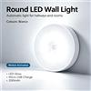 NONE Lampada da parete a LED ricaricabile con sensore di movimento WETECH, COB 0,6 W, luce bianca fredda, lampada notturna con adesivo magnetico e rilevatore di movimento PIR, ricarica tramite USB, ideale