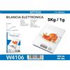 NONE Bilancia da cucina digitale WETECH W4106, con capacità di 5 kg e precisione di 1 g, ideale per pesare con accuratezza durante la preparazione di piatti e la cottura al forno, dotata di superficie in
