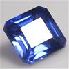 Pietra preziosa naturale 4,90 ct Montana Blue Sapphire certificata 9x9 mm...