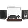 Thorens + Triangle TD 402 DD noce + BR02 Connect nero (lotto di 2)