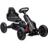 Altro Go Kart a Pedali per Bambini 3-8 Anni con Sedile Regolabile e Ruote in EVA, 100x