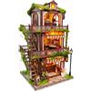 Kit Book Nook in Legno DIY Book Nook Decorativo per Scrivania