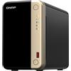 QNAP Server NAS QNAP TS-264 Tower Intel® Celeron® N5095 8 GB 0 TB QTS Nero, Oro [TS-264-8G]