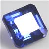 Pietra preziosa naturale 4,90 ct Montana Blue Sapphire certificata 9x9 mm...
