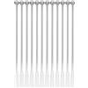 SODIAL 2X(12 Pezzi Swizzle Sticks, Premium in Acciaio Inossidabile Cocktail Drink 8320