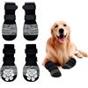 SahCognitual 4PCS Calzini Antiscivolo per Cani,Calzini per Cani che Smettono di Leccare, Antiscivolo e Durevoli per Prevenire l'Usura degli Artigli, Adatti per Pavimenti in Legno Duro per Passeggiate al Chiuso(L)