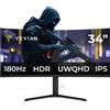YEYIAN Elysium34 Monitor Curvo 34" 21:9 3440x1440 180Hz DP IPS YMC-IP434-P2