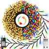 ZAIYW 15m 1000 LED Luci natalizie a forma di petardo, con spina, a due colori, con timer e telecomando, per decorare la stanza dell'albero o della recinzione (bianco caldo o multicolore)