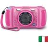 VTech KidiZoom Fun FX Fotocamera Bambini Rosa Italiano 3-10 Anni | Fotocamera Bambini, Ghiera con 40+ Effetti, Rilevamento del Volto, Schermo 2, 4'', Zoom 4x, Lingua Italiana, Batterie Incluse