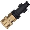 BeVistoso Adattatore per tubo flessibile per idropulitrice ad alta pressione NC 1/4'' Connettore rapido Ugello in schiuma di plastica Accessori per idropulitrice Raccordo - Per, Adattatore per pistola