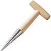 Lawnrden Attrezzi da giardino|Dibbler Attrezzo da giardinaggio Dibbler portatile con manico in legno, testa in acciaio inossidabile rivestito cromo, strumento professionale per fioriera